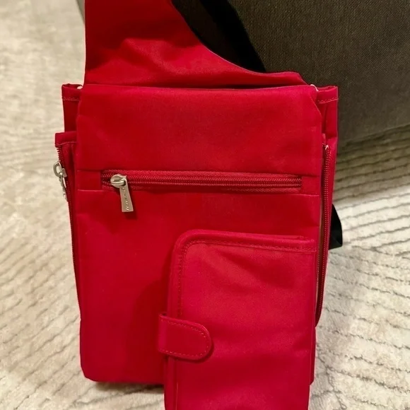 Travelon Red Crossbody Bag - Picture 7 of 10